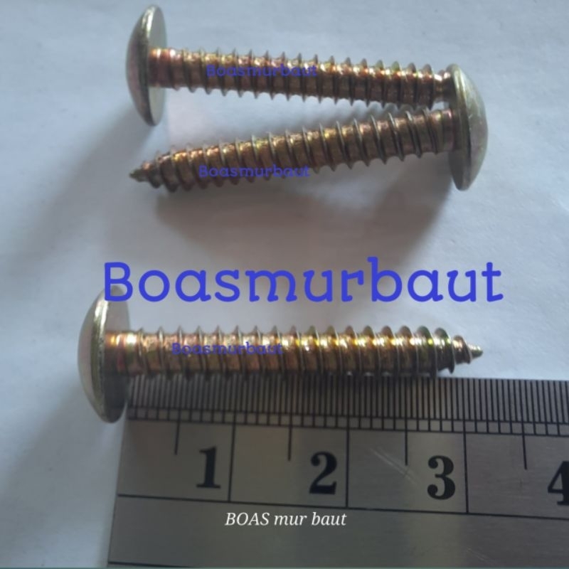 Jual Tapping Kuning 3cm TAB 10x11/4 100pcs boasmurbaut | Shopee Indonesia