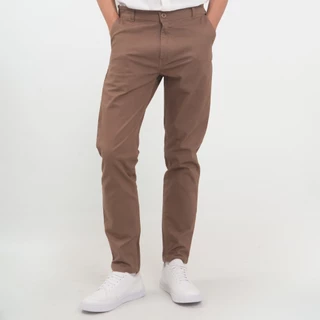 M231 Celana Panjang Pria Chino Dobby Coklat 0953F