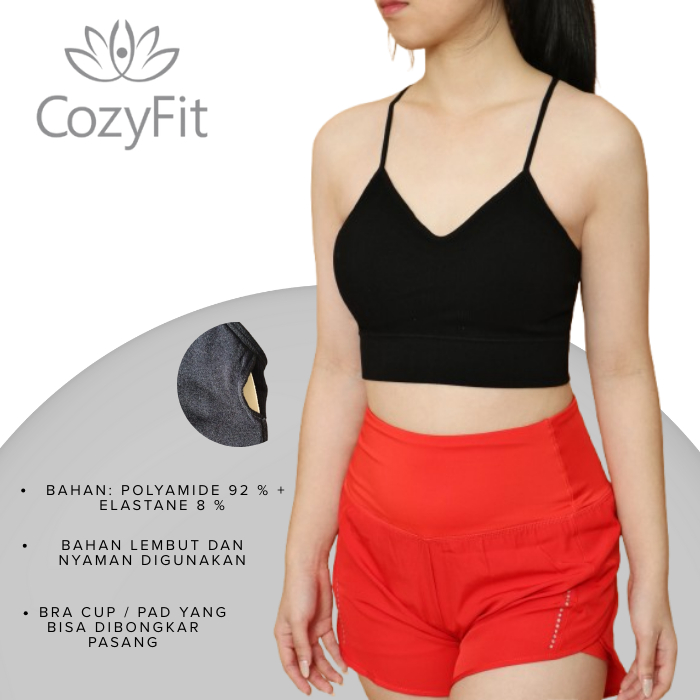 Jual CozyFit Baju Olahraga Premium Wanita Modis Sport Bra Yoga Aerobic ...
