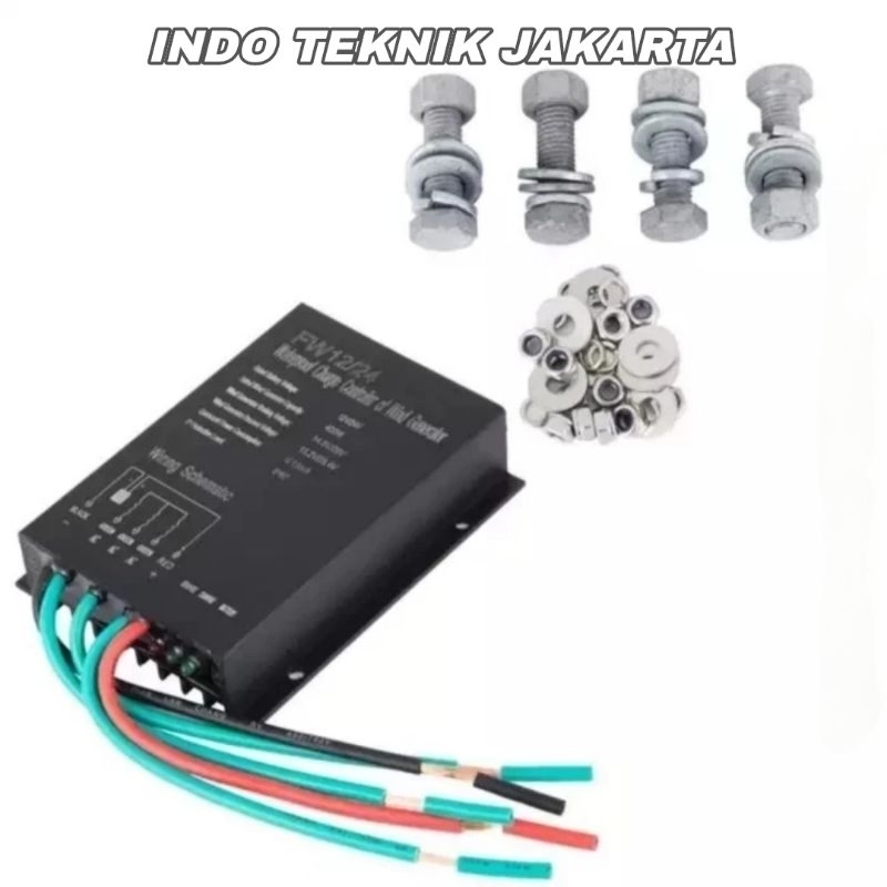 Jual OD PLTB Generator Wind Turbine Vertical 24V 300W Turbin Angin ...
