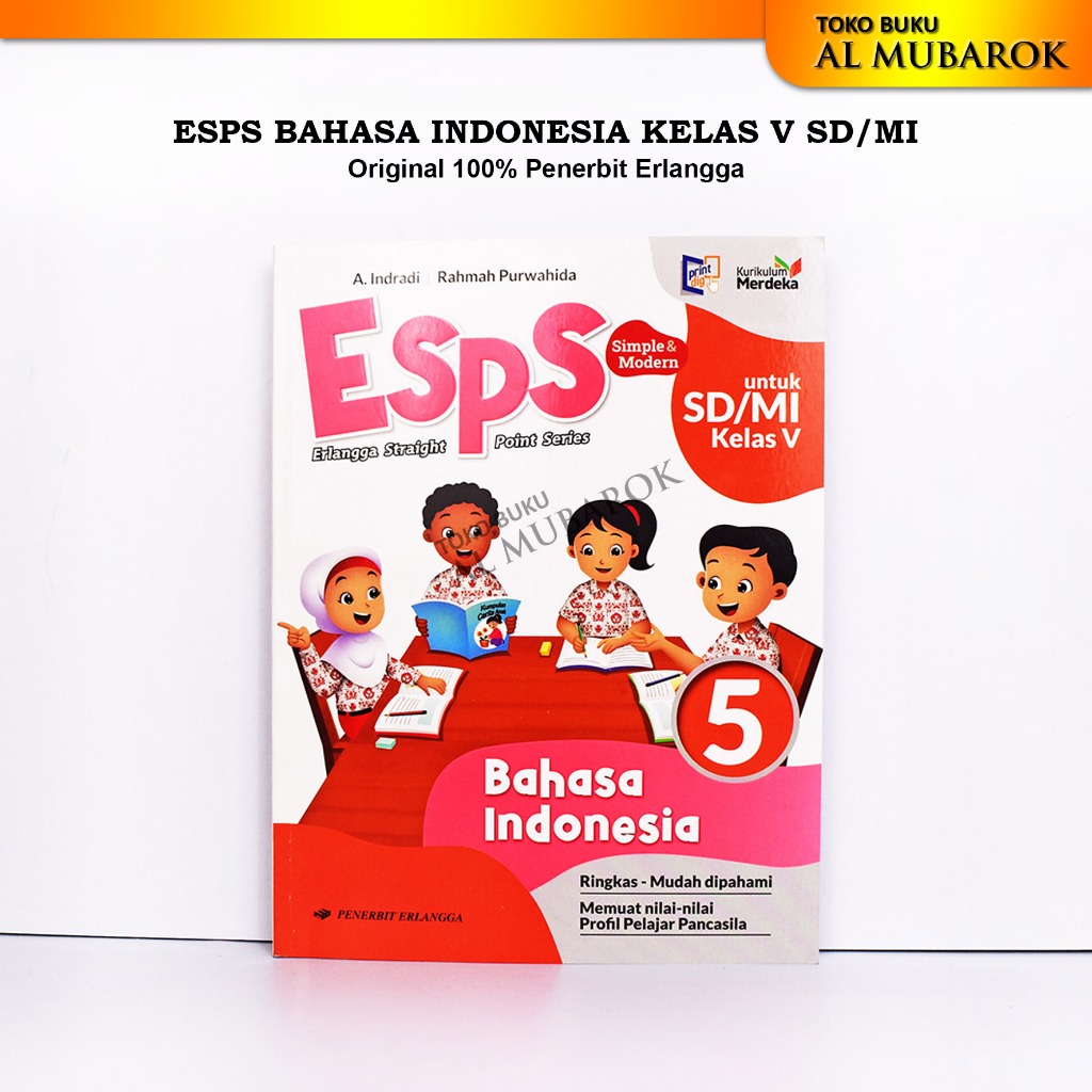 Jual Erlangga - Buku Pelajaran ESPS Bahasa Indonesia Kelas 5 SD MI Kls ...