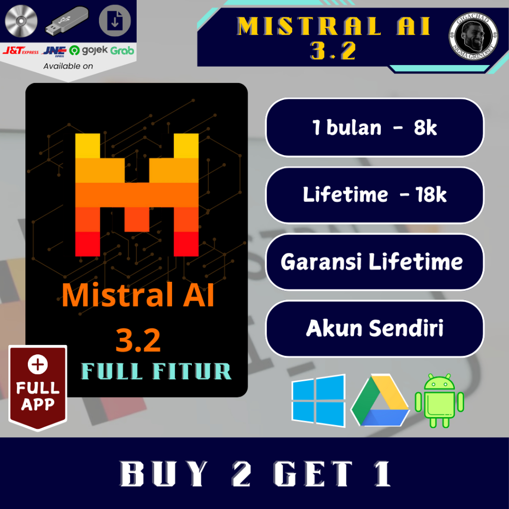 SSS - Mistrall AI 3.2 Terbaru Tercanggih murah termurah akun sendiri bergaransi for android private akun sendiri