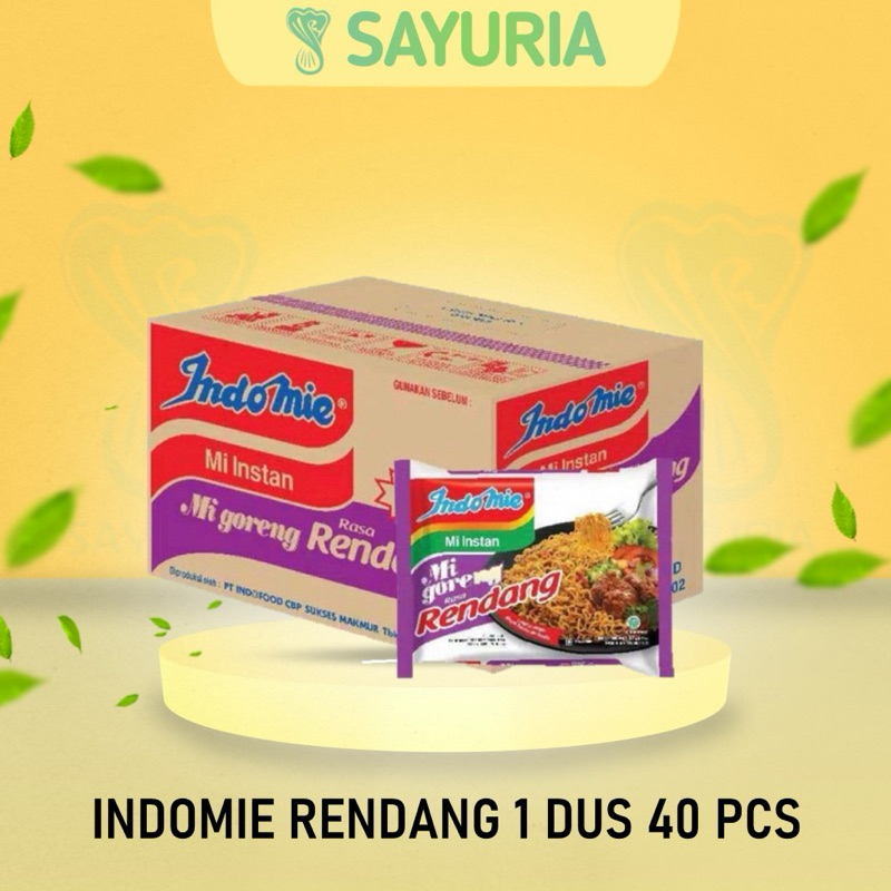 Jual INDOMIE GORENG RENDANG 1 DUS ISI 40 PCS | Shopee Indonesia