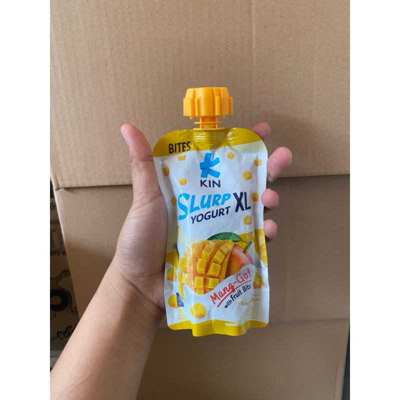 Jual Kin Slurp Yogurt XL 80gr Blueberry/Strawberry/Mango With Fruit ...