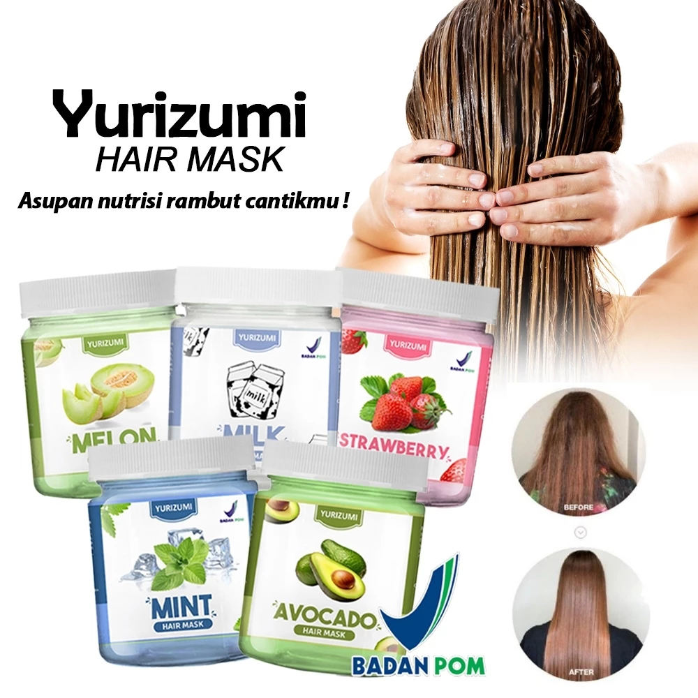 Yurizumi Hair Mask Creambath Masker Rambut Treatment Rambut Menyehatkan Anti Ngembang | AutoStock