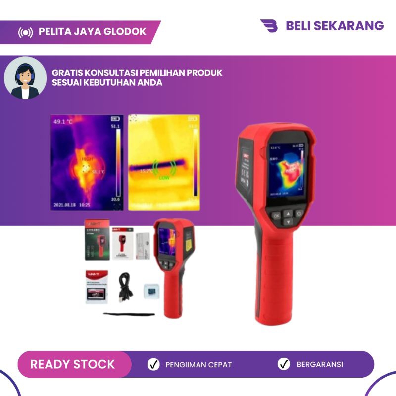 Jual Thermometer Thermal Imager Imaging Camera Thermal Uni T UTi120S ...