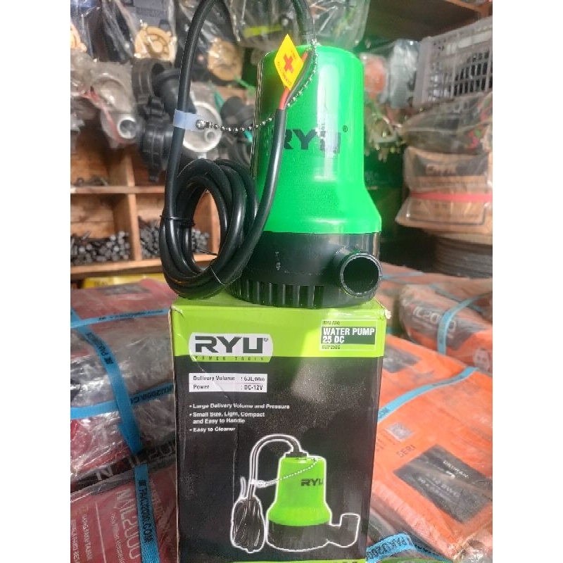 Jual MESIN POMPA CELUP AIR RYU 25DC 12V / WATER PUMP AIR RYU 25DC 12V ...