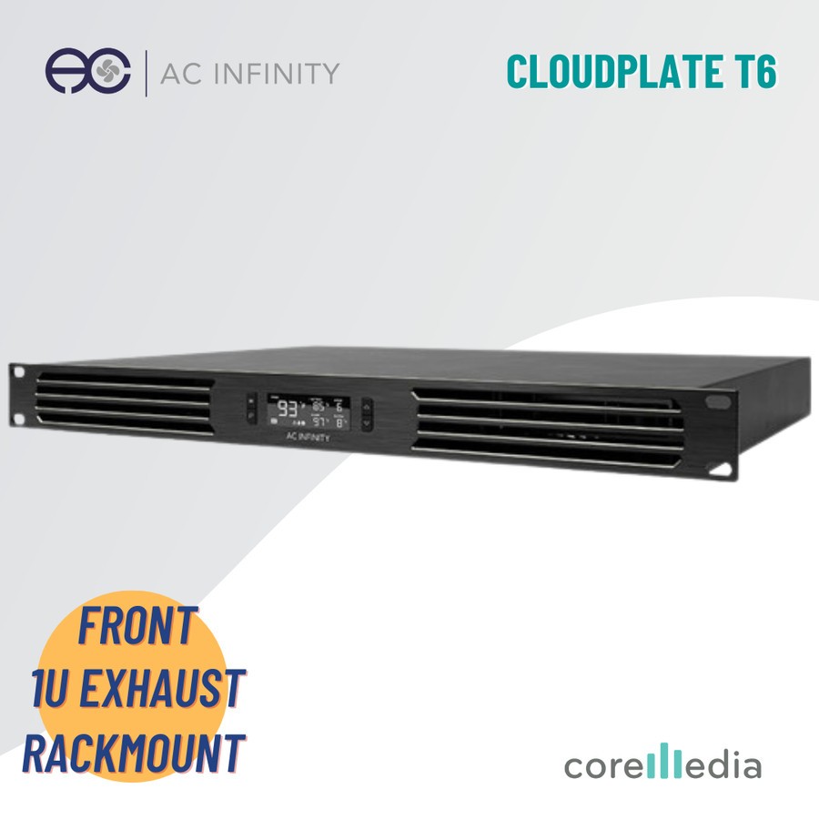 Jual AC Infinity CLOUDPLATE T6 1U Front Exhaust Rackmount Quiet Cooling ...