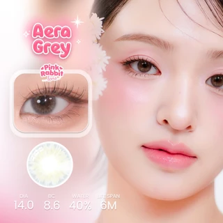 PINKRABBIT SOFTLENS AERA GREY - Normal, Minus 0.5 S/D 10.00 (1PCS/Sebelah) / Softlens / Soft Lens / Lensa Kontak / Soflen / Softlens normal minus / Lensa mata / Softlense