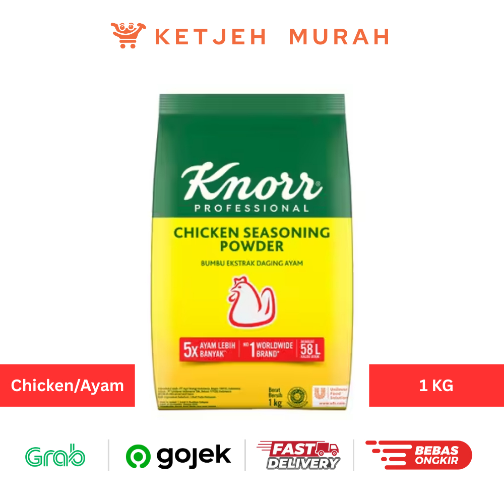 Jual Knorr Ayam Chicken Seasoning Powder Pouch Refill 1 KG | Shopee ...