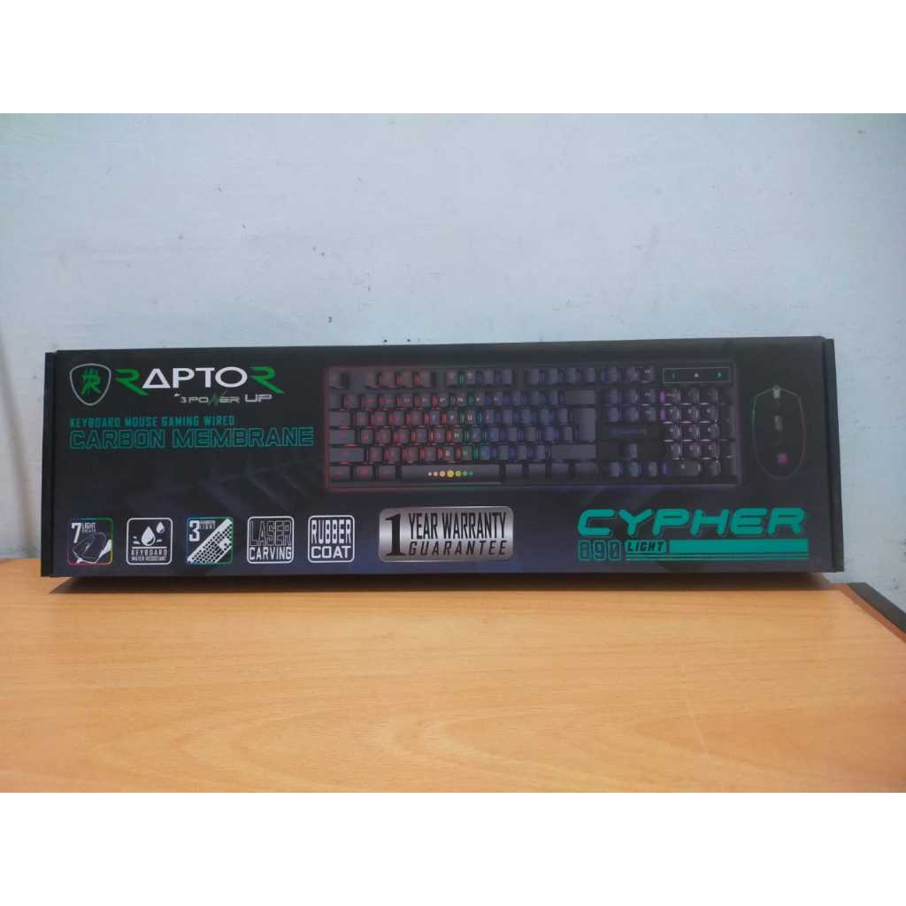 Jual Keyboard + Mouse Gaming RGB RAPTOR | Shopee Indonesia