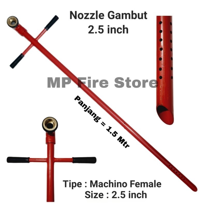 Jual NOZZLE SUNTIKAN GAMBUT TIPE MACHINO FEMALE 2.5 in x 150 CM SUMBUT ...