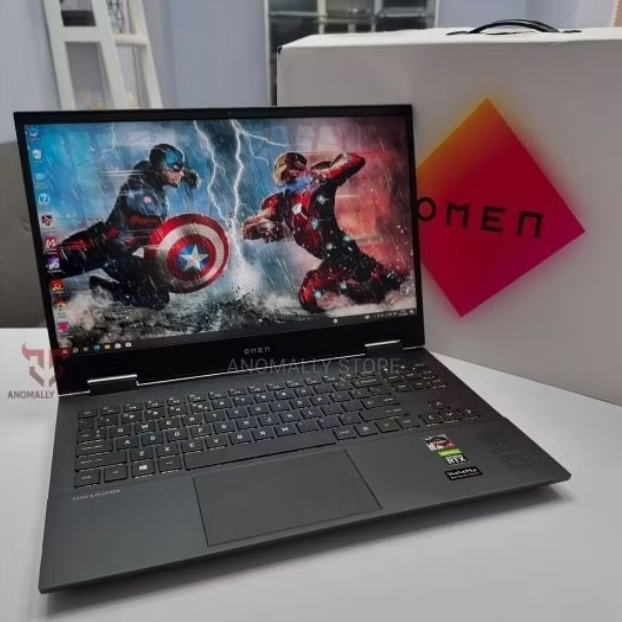 Laptop HP Omen 15 Ryzen 7-4800H RTX 2070 RAM 16Gb SSD 512Gb Fullset