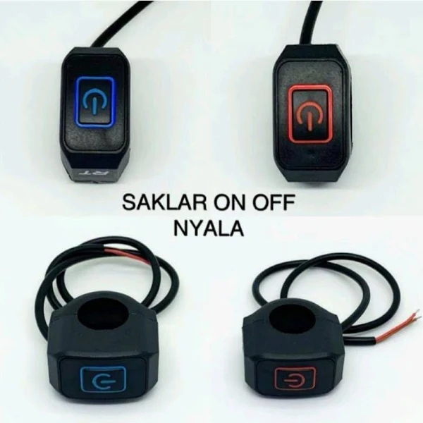 Jual saklar on off light switch stang menyala tombol power stang ...