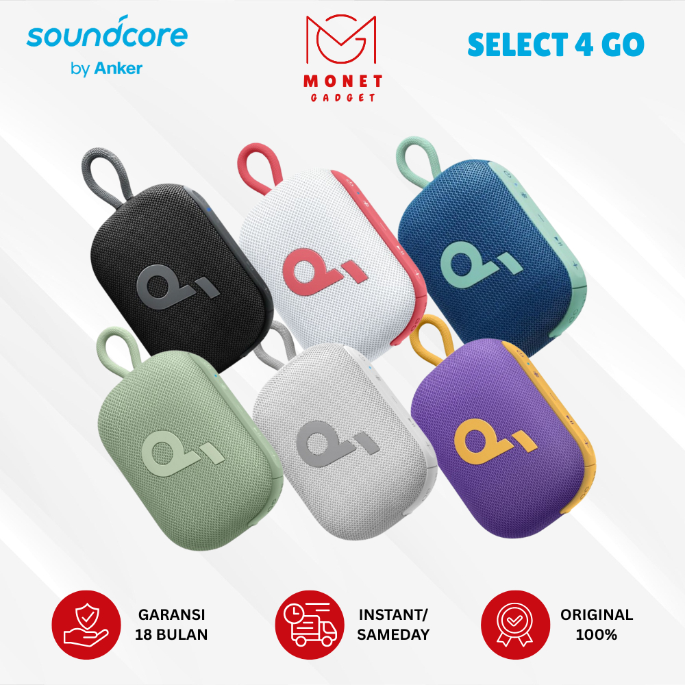 Jual [MONET] Soundcore Select 4 Go Anker Select4Go Bluetooth Speaker ...