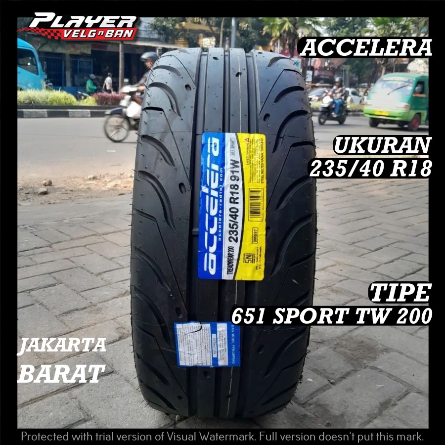 Jual BAN MOBIL TUBLES RING18 SEMISLICK BAN UKURAN 235/40 R18 ACCELERA ...