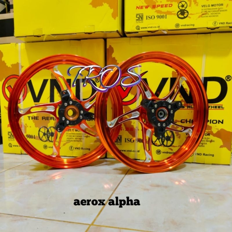 Jual VND VELG RACING YAMAHA AEROX ALPHA AEROX OLD/NEW RING 14 | Shopee ...