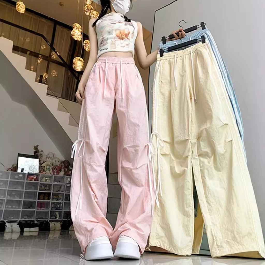 GDTIMA Celana Wanita Highwaist Celana Baggy Pants Celana Panjang - foto 1