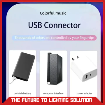 Lampu Meja LED Desk Lamp USB Atmosphere RGB Gaming Komputer Bar Strip Light Gaming LED