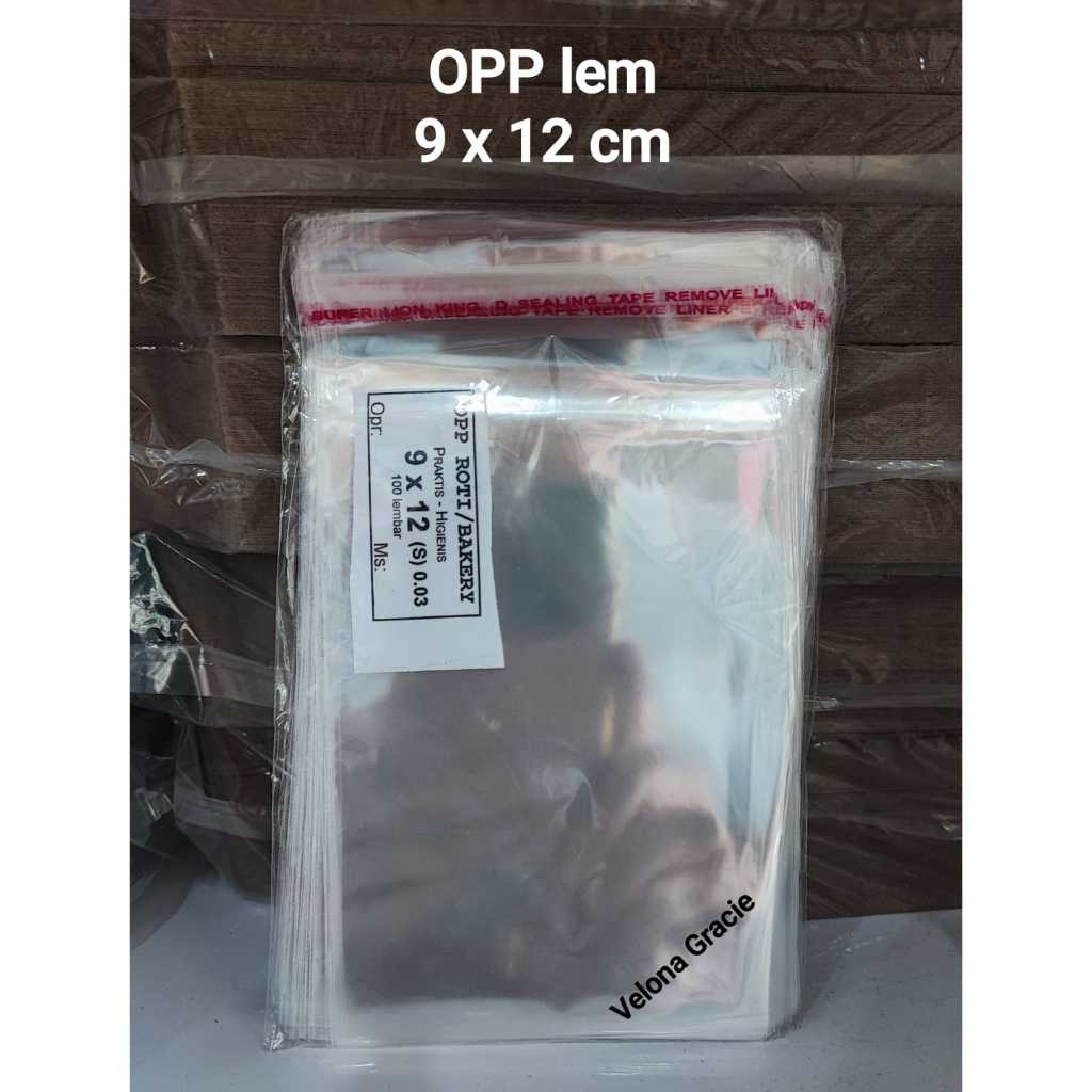 Jual OPP Lem 9x12 isi 100 lembar Plastik Seal Roti Kue Bolu | Shopee ...