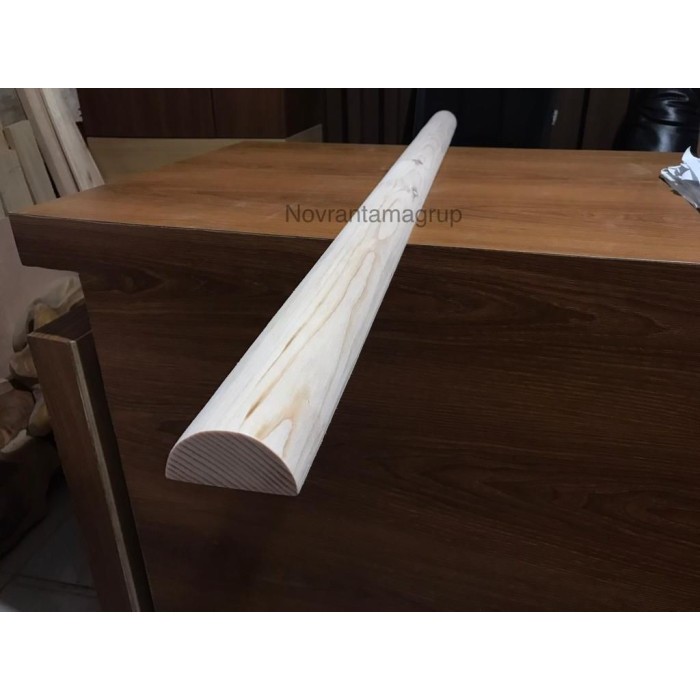 Jual Lis Profil Kayu Sungkai Setengah Lingkaran Panjang 100cm / Profil ...