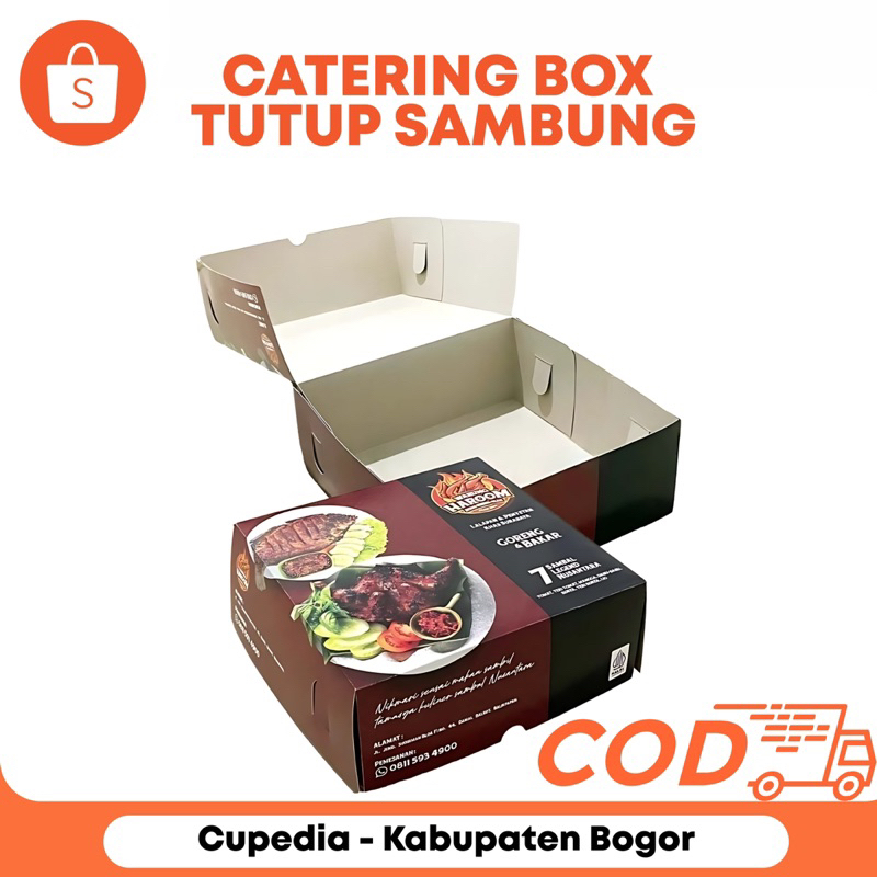 Jual Box Catering Tutup Sambung Custom Fullcolor Duplek | Cetak Desain ...