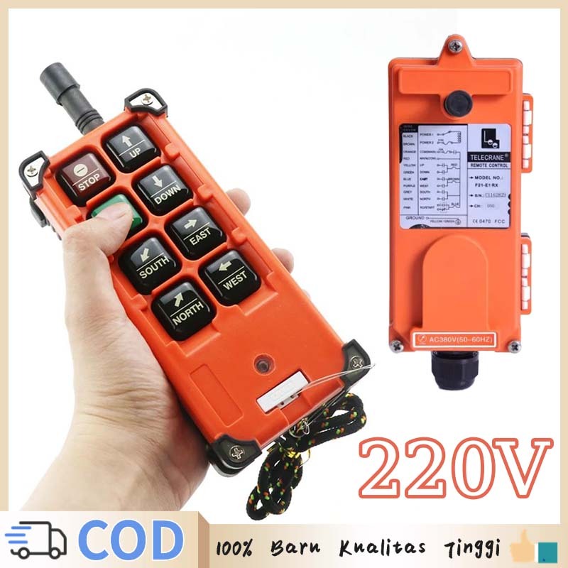Jual 220v 380v 12-72v F21-e1b Crane Remote Control Besar Remote Hoist ...