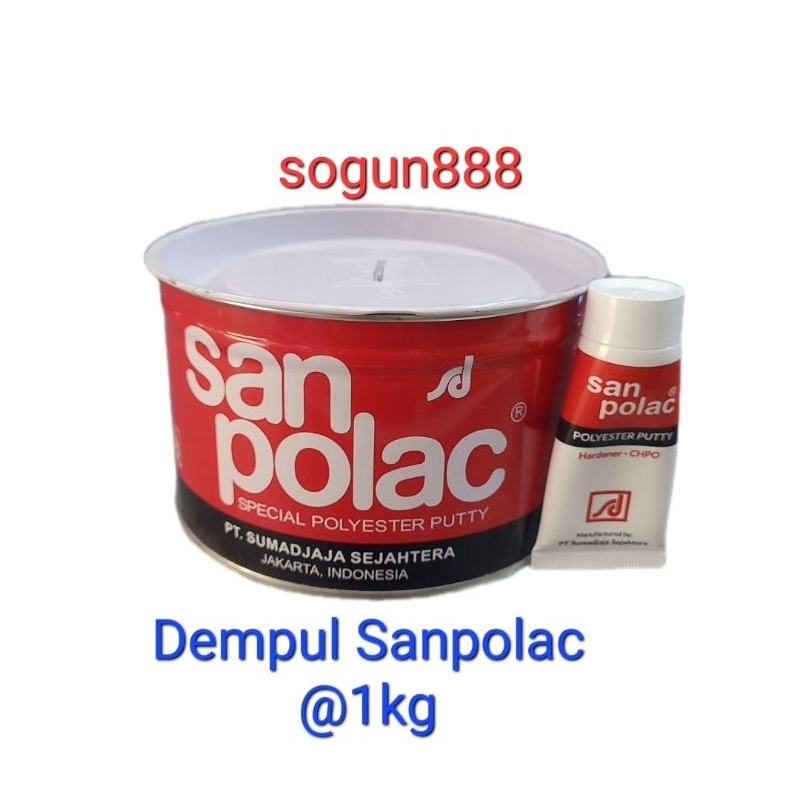 Jual Dempul Sanpolac 1 kg. Dempol kayu -besi. dempol mobil,furniture ...