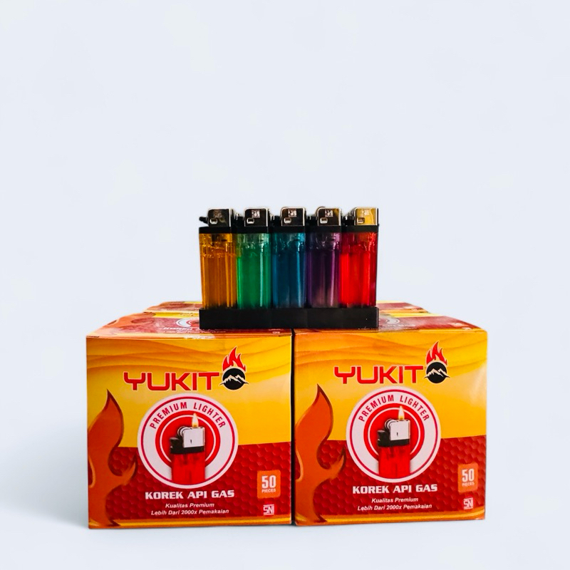 Jual Korek Api Gas Yukito - Korek Api 1 box isi 50 pcs | Shopee Indonesia