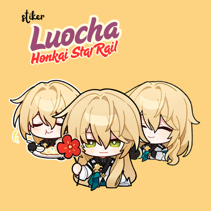 Jual STIKER LUOCHA HSR | STICKER LUOCHA HONKAI STAR RAIL 7 CM VINYL ...