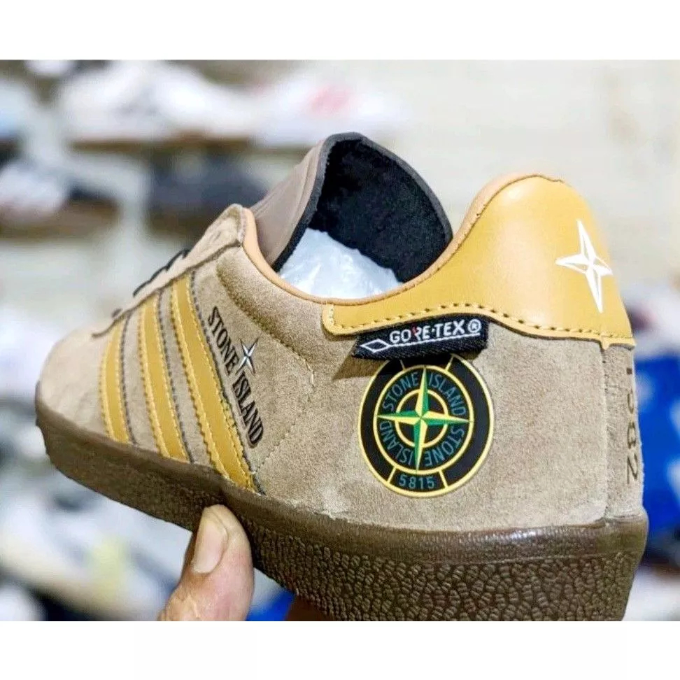 Axxonoil Stone Island Sneaker Sale Gum Sole Adidas Shoes Grey And
