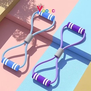 VOOVA Tali Yoga Senam Gym Elastis Tali Stretching Fitness Rope Bantu Otot Tali Stretching Fitness Gym Yoga Stretch Rope Resistance Bands