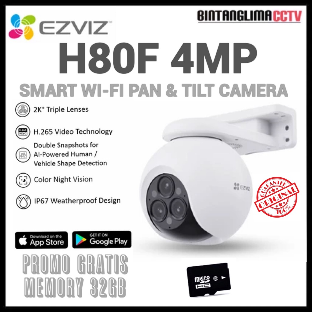 Jual Ezviz H80F Multi 2K+ Smart Home Security Wifi Pan & Tilt IP Camera ...
