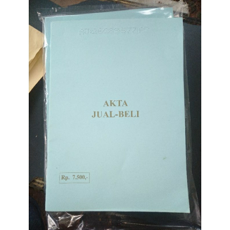 Jual AJB 7500 1999-2003 SURAT AKTA JUAL BELI 7500 Thn 1999-2003 BLANGKO ...