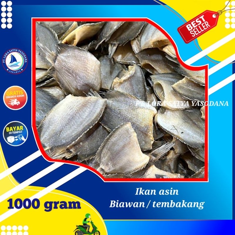 Jual ikan asin biawan / tembakang 1000gram / 1 kg | Shopee Indonesia