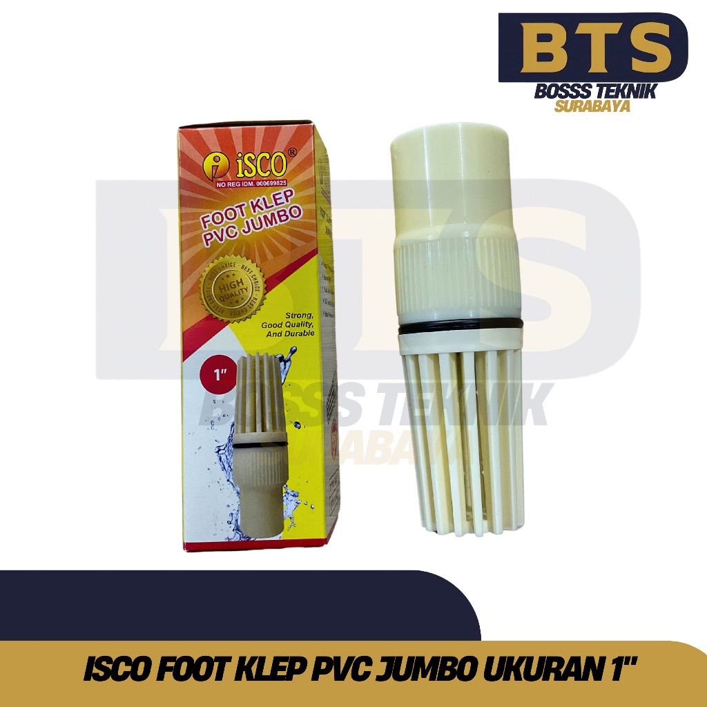 Jual Foot valve / Foot Klep / Tusen Klep PVC Jumbo Klep Gading 1/2 & 3/ ...