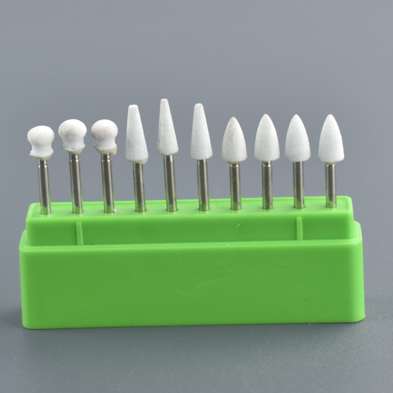Jual 10pcs Dental Bur Poles White Stone / Bur Poles Gic Alpin / Bur ...