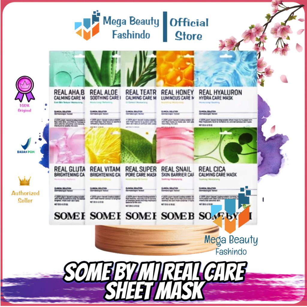 Jual SOME BY MI Real Care Sheet Mask Line | Masker Tissue Series 20gr ...