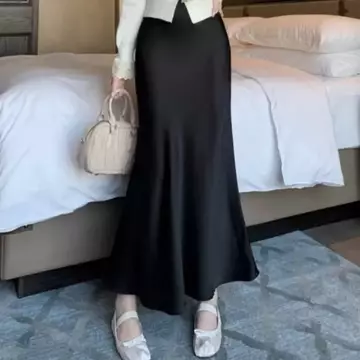 Saten Skirt Rok Wanita Premium Satin Rok Satin Panjang Wanita