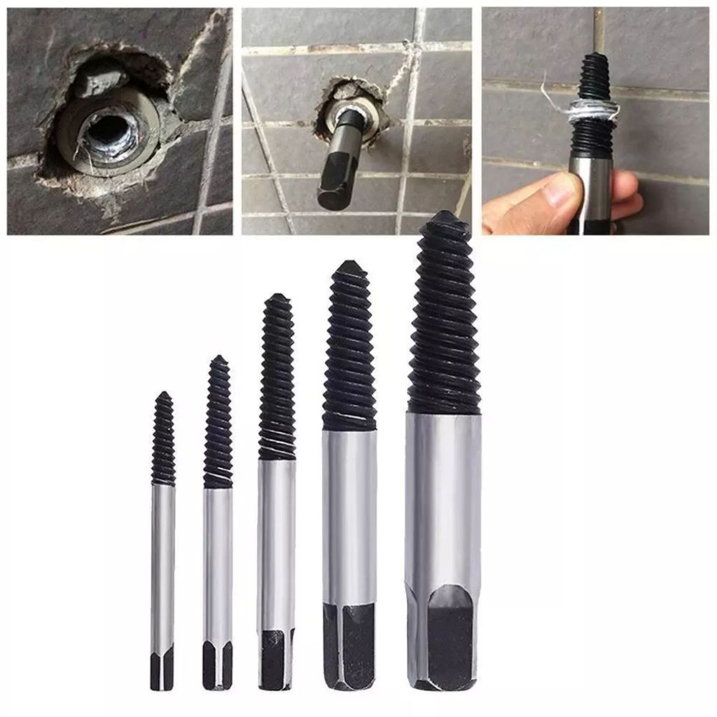 Jual Set Alat Pembuka Baut Rusak Sqrew Extractor Mata Obeng Pembuka ...