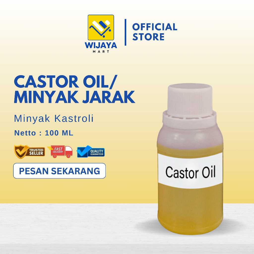 Jual Castor Oil 100% Pure Original - MINYAK JARAK 100 ML | Shopee Indonesia