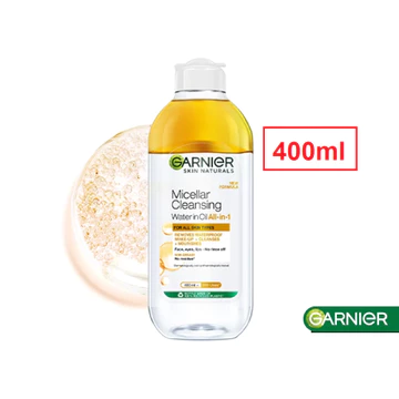 Garnier Micellar Cleansing Water 400ml Biru Pink Rose Biphase
