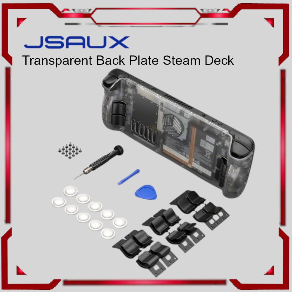 Jual JSAUX Transparent Back Plate Casing for Steam Deck Backplate ...