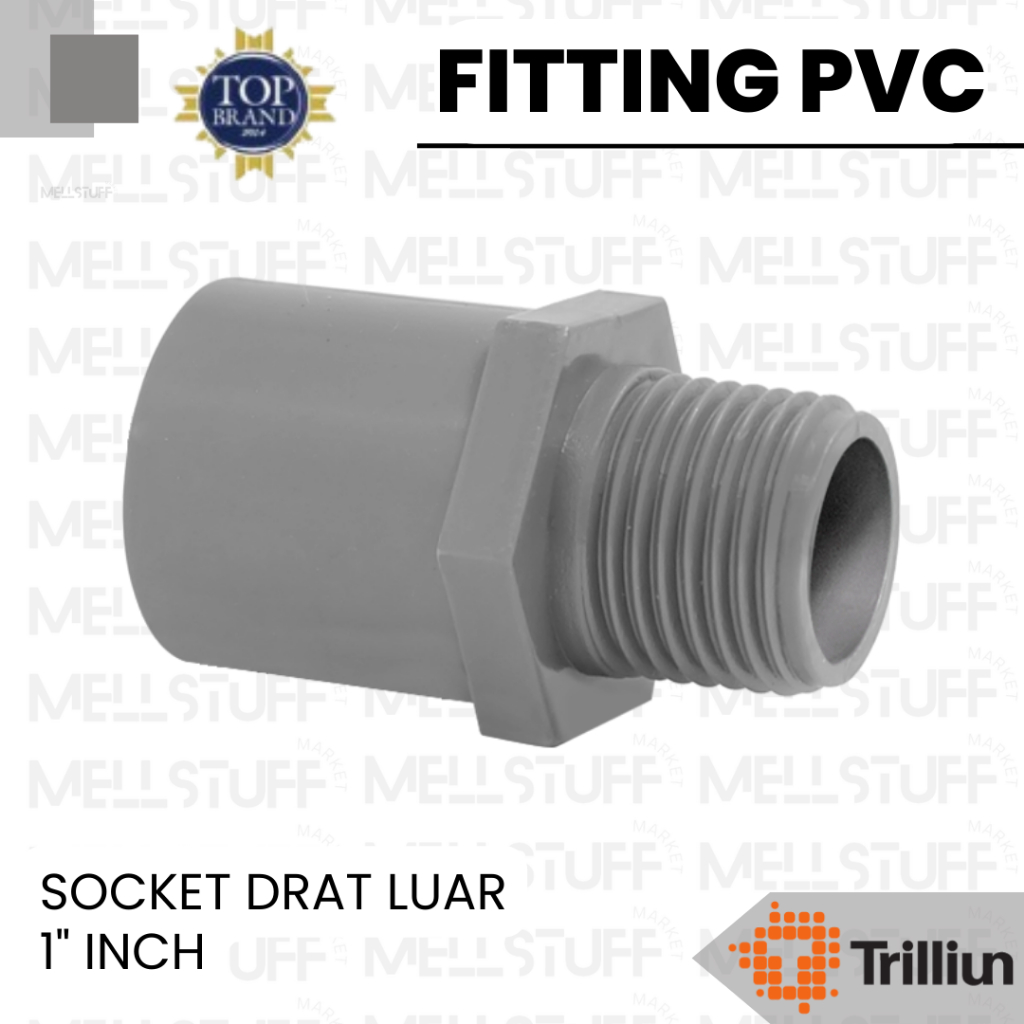 Jual Fitting PVC Sok / Socket Drat Luar Ukuran 1