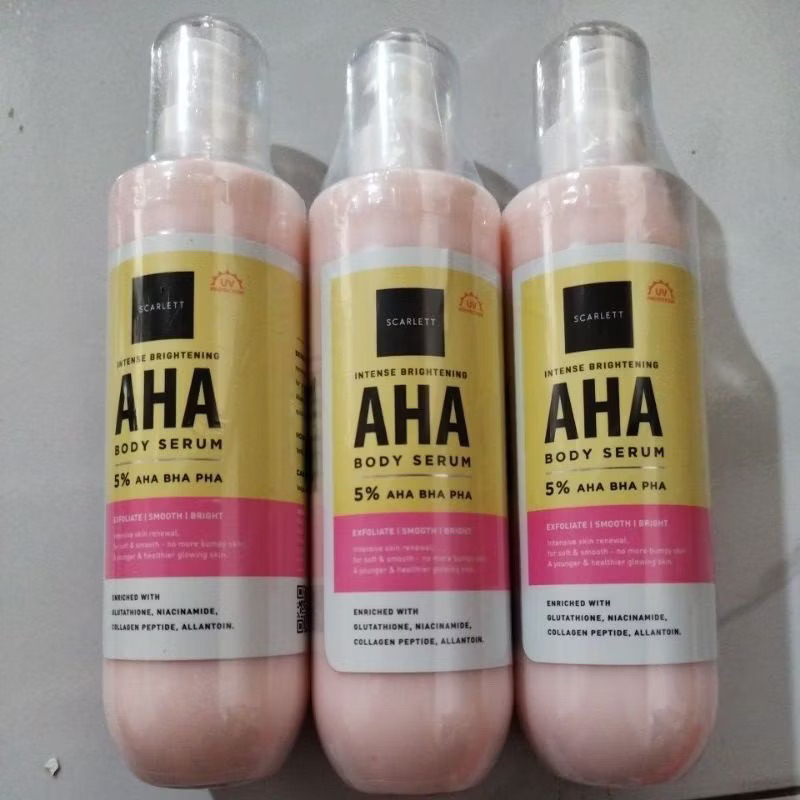 Jual Scarlett Whitening Intense Brightening AHA Body Serum Elastisitas ...