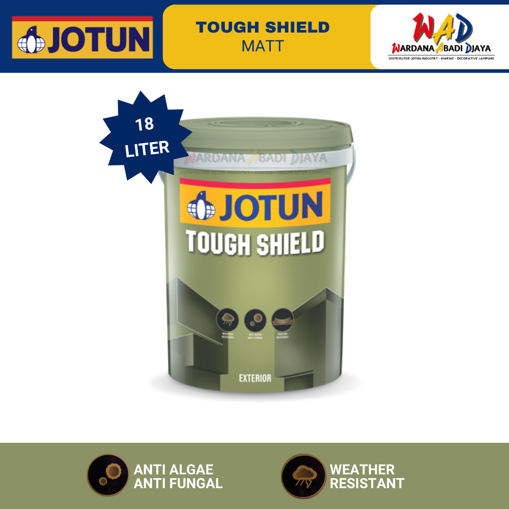 Jual CAT TEMBOK EKSTERIOR JOTUN TOUGH SHIELD MATT (HASIL DOF) - 18 ...