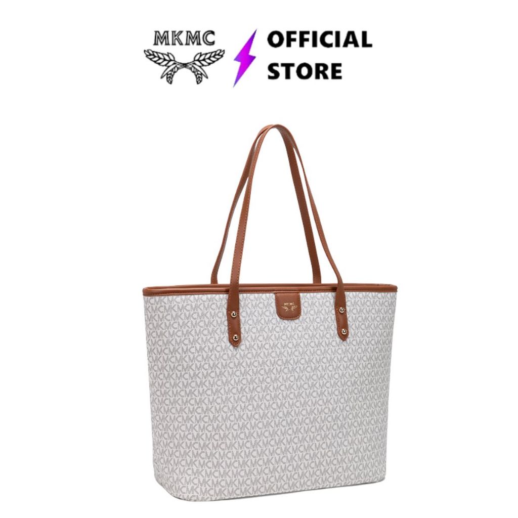 Jual MKMC Totebag Wanita Tas Bahu Kuliah Korean Style Monogram Shouder ...