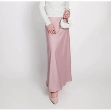 Arumi Silky Skirt. Rok Satin Premium. Maxi Skirt A Line. Rok Satin Premium