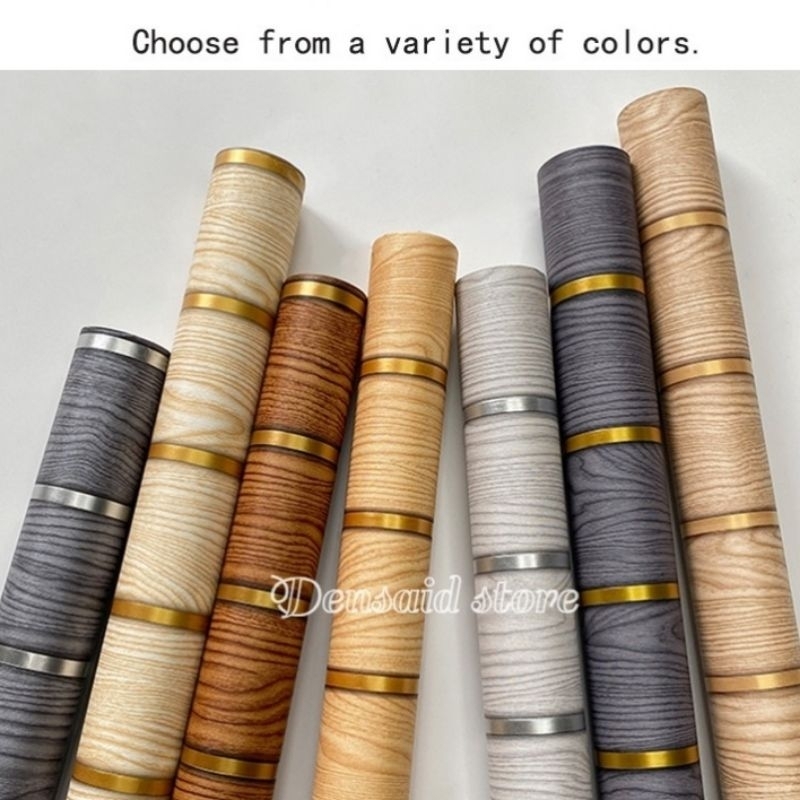 Jual new arrival!! wallpaper wallsticker dinding panel kayu garis salur ...