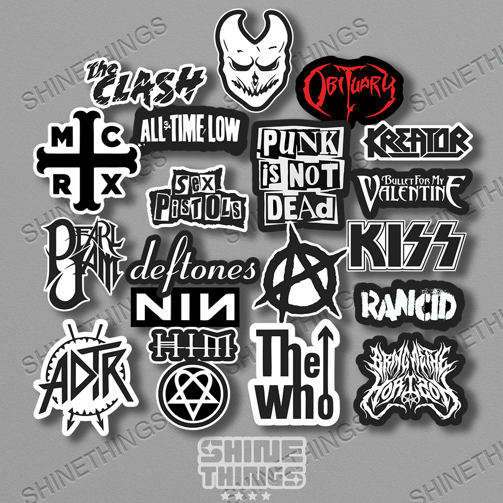 Jual Sticker band metal deftones ADTR || Stiker BMTH untuk helm case hp ...